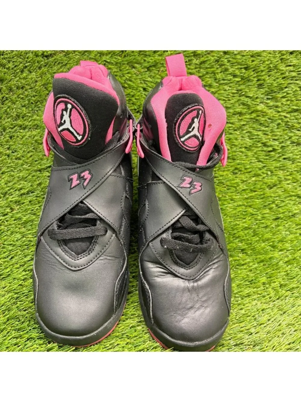 Nike Air Jordan 8 Retro Pinksicle Black Girls Size 6.5Y Basketball Shoes Sneaker